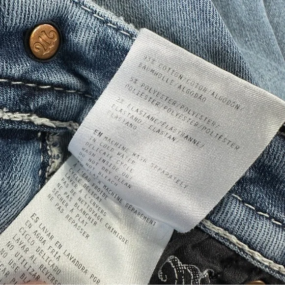 Miss Me Women’s Hailey Skinny Jeans Low Rise Embellished in Medium Wash 29 - Picture 11 of 16